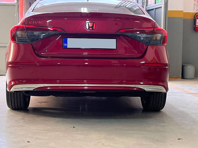 Накладка на задний бампер (Sedan, нерж) для Honda Civic Sedan 2021- гг - Фото 1