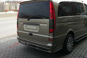 Накладка на задний бампер Sport (под покраску) Средння-Длинная базы для Mercedes Vito W639 2004-2015 гг