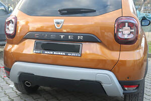 Накладка на задний бампер U-Type (ABS, серая) для Dacia Duster 2018-2024 гг