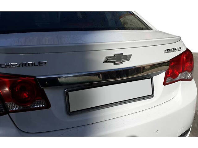 Накладка над номером (нерж) OmsaLine - Італійська нержавіюча сталь для Chevrolet Cruze 2009-2015 гг.