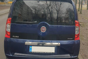 Накладка над номером (нерж.) OmsaLine - Итальянская нержавейка для Fiat Fiorino/Qubo 2008-2024 гг