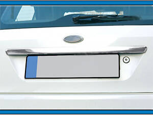 Накладка над номером (нерж.) OmsaLine - Італійська нержавійка для Ford Fiesta 2002-2008 рр