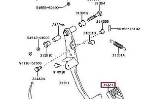 Накладка педали тормоза 3132112040