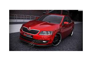 Накладка передняя Skoda Octavia A7 2013-2017 (SK-OC-3-FD1G)