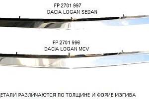 Накладка Решетки Хром. Средн. Верхн. на Logan