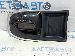 Накладка шифтера КПП Nissan Rogue 14-16 черная, царапины, без шторки