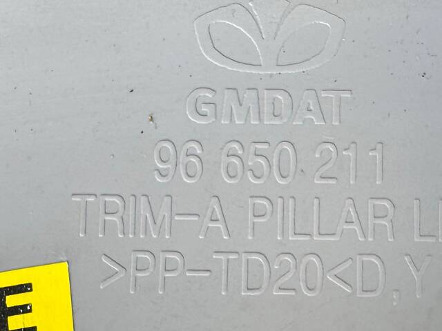 Накладка стійки лобового скла ліва Chevrolet Aveo T250 96650211 2006-2012 - Фото 3