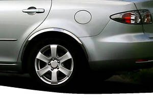 Накладки на арки (4 шт, нерж) для Mazda 6 2003-2008 гг
