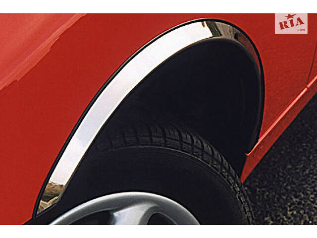 Накладки на арки (4 шт, нерж) для Peugeot 206