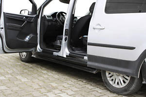 Накладки на дверные пороги EuroCap (2 шт, ABS) для Volkswagen Caddy 2015-2020 гг