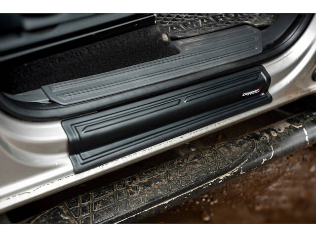 Накладки на дверные пороги EuroCap (4 шт, ABS) для Volkswagen Amarok 2010-2022 гг - Фото 1