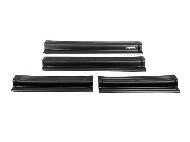 Накладки на дверные пороги EuroCap (4 шт, ABS) для Volkswagen Amarok 2010-2022 гг - Фото 5