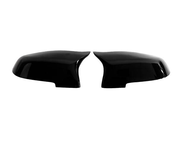 Накладки на зеркала Черный глянец (M-Look) 13-17 на BMW 5 Series F10/F11 2010-2017 года - Фото 2
