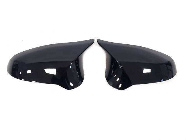 Накладки на зеркала Черный глянец M3 F80/M4 F82 на BMW 3 Series F30/F31 2011-2018 года - Фото 1