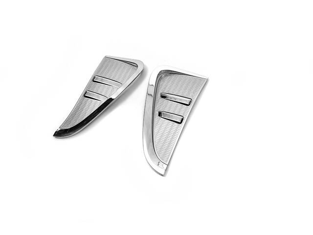 Накладки на жабра хром (2 шт) для BMW X5 F-15 2013-2018 гг - Фото 2