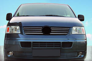 Накладки на кант решетки (8 шт, нерж) для Volkswagen T5 Transporter 2003-2010 гг