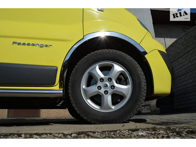 Накладки на колесные арки (4 шт, нержавейка) 2001-2007, передние -2024 задние для Renault Trafic