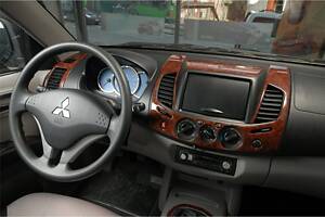 Накладки на панель (14 деталей) Алюминий для Mitsubishi L200 2006-2015 гг