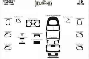 Накладки на панель (1995-1999) Карбон для Mitsubishi Carisma