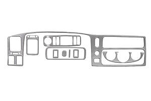 Накладки на панель (2002-2007) Карбон для Mitsubishi Pajero Sport