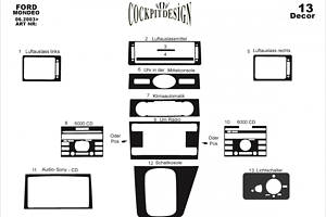 Накладки на панель (2003-2008) для Ford Mondeo