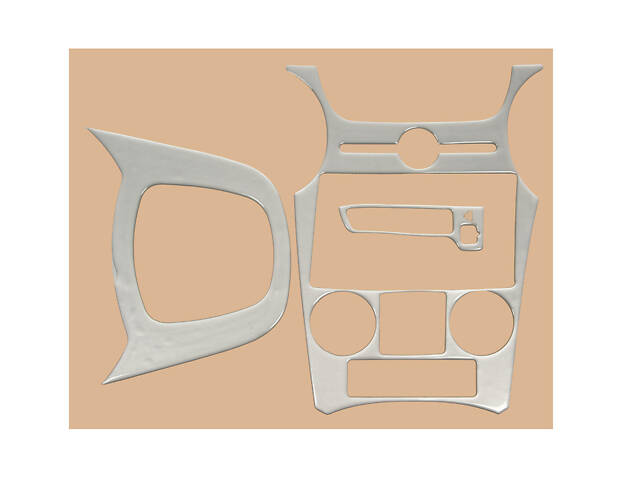 Накладки на панель (2006-2012) Алюминий для Kia Carens