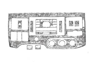 Накладки на панель (2006-2024) Титан для Ford Transit