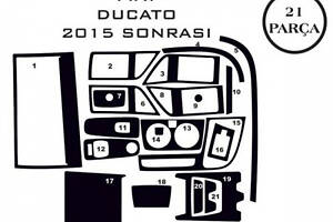 Накладки на панель (2014-2024) Карбон для Fiat Ducato 2006-2024 и 2014-2024 гг
