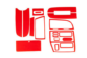 Накладки на панель (красный цвет) для Citroen Xantia