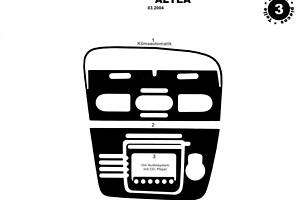 Накладки на панель (Маленький комплект) для Seat Altea 2004-2024 гг