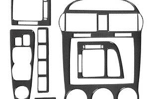 Накладки на панель 2004-2006 (Sedan) Карбон для Kia Cerato 1