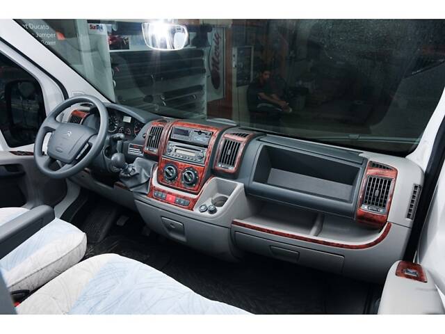 Накладки на панель (2006-2014) Алюминий для Fiat Ducato - Фото 4