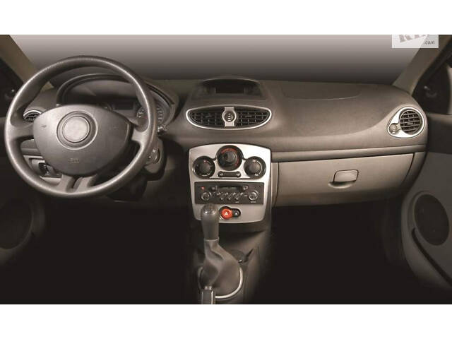 Накладки на панель 2008-2012 Алюминий для Renault Clio III
