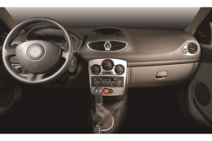 Накладки на панель 2008-2012 Карбон для Renault Clio III