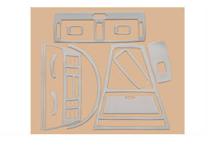 Накладки на панель Алюминий BMW X3 E-83 2003-2010 гг.