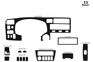 Накладки на панель Алюминий Toyota Rav 4 1996-2001 гг.