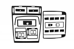 Накладки на панель Черный цвет для Ford Galaxy 1995-2006 гг