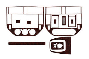 Накладки на панель Дерево для Ford C-Max 2004-2010 гг