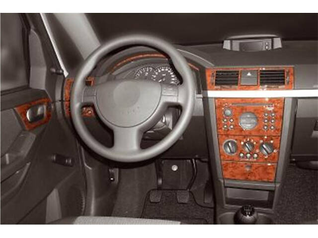 Накладки на панель Дерево для Opel Meriva 2002-2010 гг - Фото 1