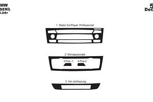 Накладки на панель Карбон для BMW 1 серія E81/82/87/88 2004-2011 рр.