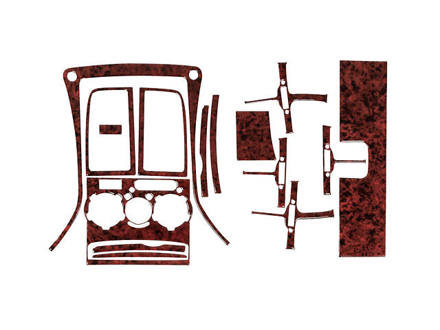 Накладки на панель (Meric, 2002-2006) Дерево для Fiat Ducato - Фото 1