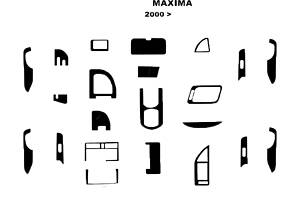 Накладки на панель Титан для Nissan Maxima 2000-2004 рр.