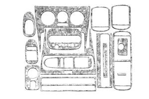 Накладки на панель Титан для Seat Toledo 2000-2005 гг