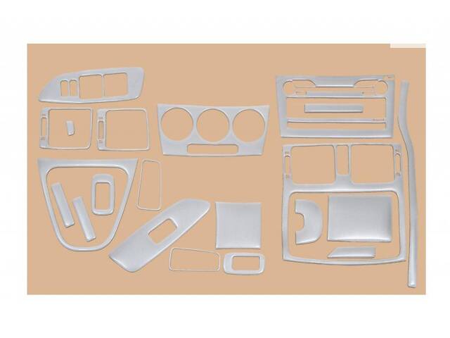 Накладки на панель Титан для Toyota Auris 2007-2012 гг