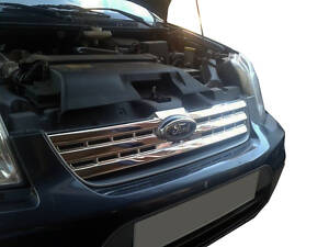 Накладки на передню решітку (нерж.) OmsaLine - Італійська нержавійка для Ford Connect 2010-2013 рр