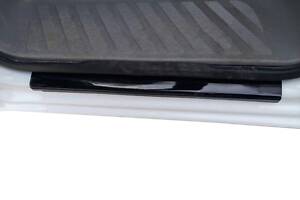 Накладки на пороги DDU (2 шт, ABS-пластик) Матовые для Mercedes Sprinter 2006-2018 гг
