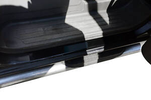 Накладки на пороги DDU (4 шт, ABS, мат) для Peugeot Partner Tepee 2008-2018 гг