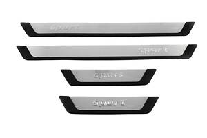 Накладки на пороги Flexill (4 шт) Sport для Ford Fusion 2012-2023,