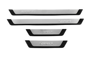 Накладки на пороги Flexill (4 шт) Sport для Jeep Cherokee KL 2013-2024 гг