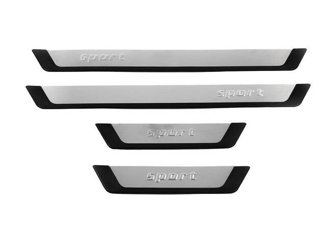 Накладки на пороги Flexill (4 шт) Sport для Nissan Tiida 2011-2014 гг